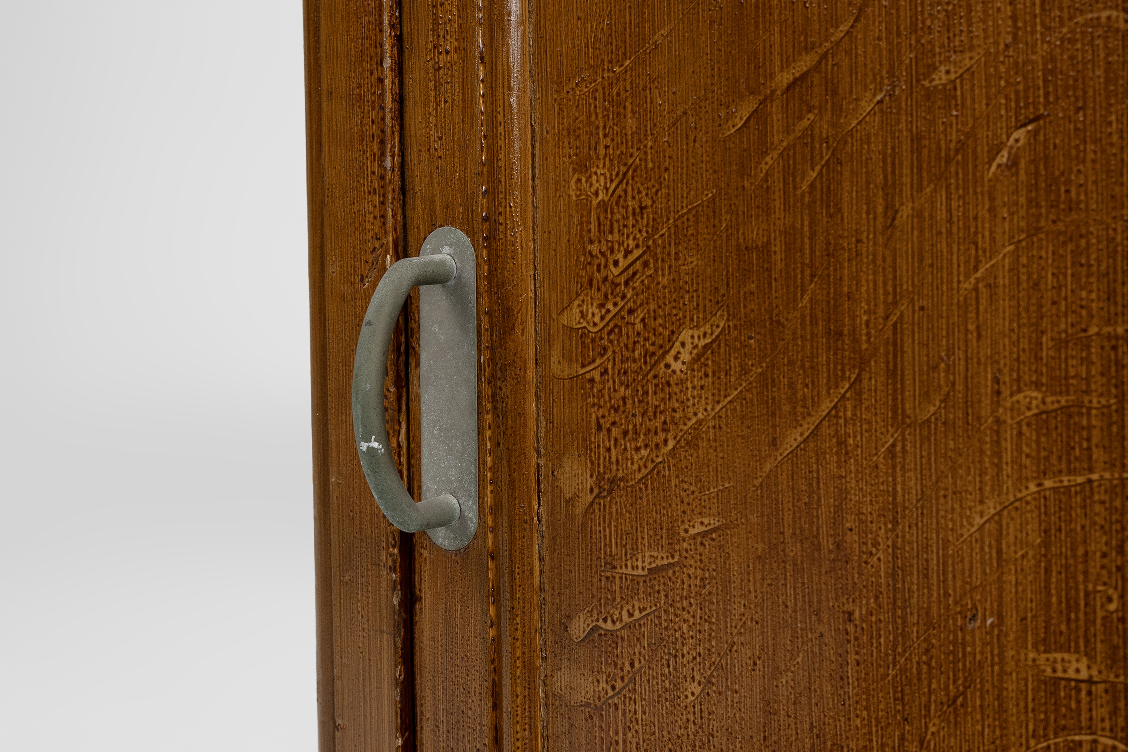 French Art Deco nightstand in varnished wood, ca. 1930thumbnail